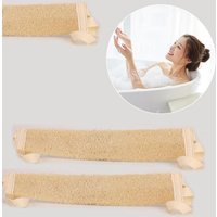 Natural Loofah Skin Ccrubbing Towel Shower Spa Massage Bath Brush Scrubber Sponge Back Strap Skin Cleaning Tool
