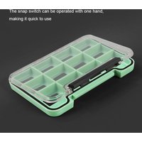 Plastic Magnetic Fishing Tackle Box Fishing Accessories Portable Fishing Hook Storage Case 4/8/12 Compartments