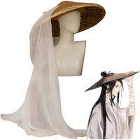 Anime Tian Guan Ci Fu Xielian Hat Cosplay Xie Lian Bamboo Hat Accessories Stage Performance Props