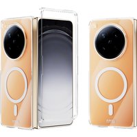 For Oppo Find N6 Case Luxury Magnetic transparent PC Hard Back Cover For Wireless Charging Shell
