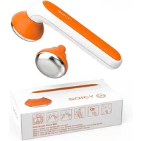 SOICY S40 Metal Ice Roller for Under Eye Massage Face Sliming Migraine Cold Massager Skincare Tools with 2 Stainless Steel Heads