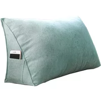 Triangle Sofa Cushion Pillow Office Bedside Back Cushion Solid Color Reading Lumbar Comfort Soft Multi Functional Lumbar Pillow