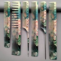 6Pcs Hairdressing Combs, Professional Hair Salon Styling Combs, Hairdresser Cutting Combs, Home Hair Smoothing Combs, Including Tail Comb/Men's Hair Comb/Women's Hair Comb/Oil Hair Comb, Hairdressing