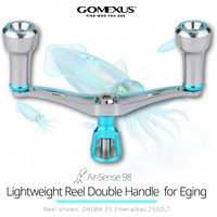 Gomexus Double Reel Handle 98mm with AluminumKnob 20mm Shimano Sephia Vanford Daiwa Emeraldas Exsit Egging Fishing Air-Sense98