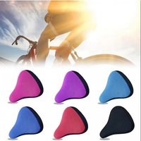 AliExpress NONE 1/2pcs 3D Soft Silicone Bicycle Seat Cushion Cover Breathable Comfortable Saddle Pad for Bike Universal Cycling Saddle Cover