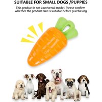 Durable TPR Indestructible Dog Toy Squeaky Indestructible Dental Chew Toy Non-toxic Squeaky Carrot Toy Dog