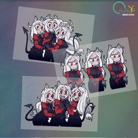 Helltaker Hell Girl Wang Euramerican Style Beautiful Girl Car Motorcycle Reflective Sticker Car Sticker