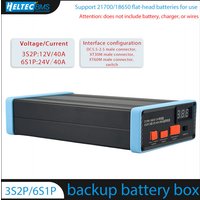 DIY 3S2P 6S1P 21700/18650 battery Power Bank 12V 24V battery box with balanced protection board DIY power supply