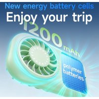 Mini Portable Handheld Fan 5-Speed 11000RPM Turbo Rechargeable Personal Cooling Fan for Travel Outdoor Turbo Handheld Fan