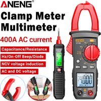 Digital Clamp Meter Multimeter AC Current Voltage Tester ANENG ST181+VD807 Induction Tester Pen NCV Non-contact Electrician Tool
