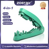 ZoeRax 4-in-1 RJ45 Wire Stripping Tool with cutting, stripping, untangling, and straightening functions for STP/UTP cables.