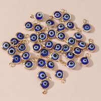 40pcs/lot LUCKY EYE turkey evil eye gold /silver Color tone charms connectors beads for diy bracelet bangle jewelry accessories