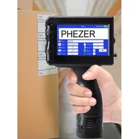 Phezer 12.7/25.4mm Handheld Inkjet Printer QR Code Barcode Batch Code Date Number Logo Expiry Portable Label Printer