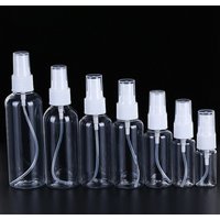 50pcs 100ml 50ml 30ml 20ml Pump Spray Bottle Transparent Sprayer Plastic Atomizer Alcohol Dispenser Portable Cosmetic Container