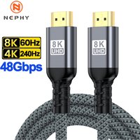 5m 7m 10m Long 8K HDMI 2.1 Cable 48Gbps Ultra High Speed Braided Cord 8K 60HZ 4K 240HZ For Roku TV PS5 Xbox 1 2 3 5 7 10 Meters