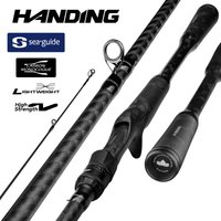 HANDING Serenity 1 Section Full Carbon Monocoque Handle Lightweight Fishing Rod Powerful Sensitivity 40Ton Casting Spinning Rods