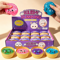 New Blind Box Colorful Simulated Dumpling Glitter Dumpling Squishy Dumplings Sensory Squeeze Toy for Stress Relief Fans Birthday
