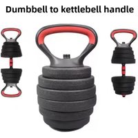 Adjustable Weight Eco-friendly Kettlebell Handle Base Dumbbell Modification Kettlebell Nut Carry Indoor Push-up Fitness Equip...