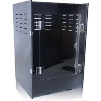 16x16x24 Inch PVC Black Stackable Tall Crested Gecko Display Cage Tank Enclosure Arboreal Reptile Bioactive Terrarium For Gecko