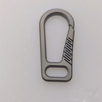 High Quality Titanium Alloy EDC Key Rings Super Lightweight Keychains Buckle Key Rings EDC Tool for Male Creativity Gift