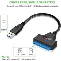 SATA To USB 3.0 Hard Driver Adapter Support 2.5 Inches External SSD HDD Hard Drive 22 Pin DC power supply USB Cable