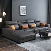 Modern simple fabric sofa living room luxury comfortable sofa Relaxing combination lazy sofás para salón furniture for home