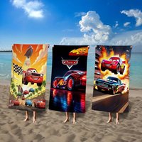1PC L-Lightning M-McQueen Microfiber Blanket Quick Drying Beach Towels Oversized Printing Super Absorbent Pool Towel Blanket