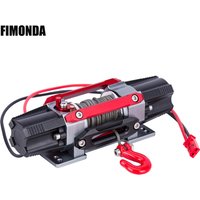 Dual Motor Metal Simulated Winch for 1/8 1/10 RC Crawler Car TRX4 SCX10 Traxxas RC4WD D90 KM2 Redcat YK4082 Upgrade Parts