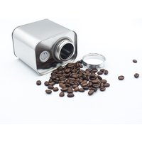 1Pc Coffee Bean Airtight Cans Outdoor Camping Tin Box Food-grade Packaging Storage Fresh Breathing Iron Cans