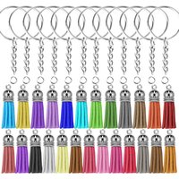150PCS Key Ring Tassel Bulk With Keychain Tassels Leather for Decorations DIY Craft Jewelry Accessories