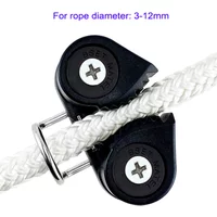 Composite 2 Row Bearing Ball Cam Cleat with Leading Ring Pilates Equipment Set Boat Fast Entry 3-12mm Rope Wire Fairlead Sailing
