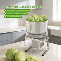 GZZT CCM100 Commercial Cabbage Shredder Vegetable Cutter Machine 1-8mm Adjustable Vegetable Shredder for Onions Cabbage Turnips