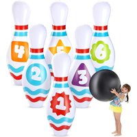 JOYFY 1 Set Partybevorzugung, riesiges aufblasbares Bowling-Set für Kinder und Erwachsene, Weihnachten, Geburtstag, Party, Geschenk, Spiele, Bildungsf