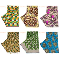 Ankara African Prints Batik Pagne Real Wax Fabric Africa Sewing Wedding Dress Crafts Material 100% Polyester Tissu N-26