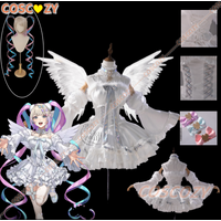 KAngel Rain Ame Cosplay Costume Wig Anime NEEDY GIRL OVERDOSE Girl Sweet Lolita Dress Necklace Headwear Socks Halloween Suits