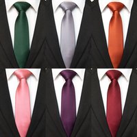 JEMYGINS New Hot Green Solid Silk Ties for Men 7cm Blue Necktie Shirt Accessories Wedding Gift Man's Office Gravatas