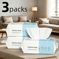 Pumps Thickened Disposable Face Towel Cotton Soft Fabric Travel Cleansing Dry Wet Makeup Remover Pearl Cotton Reusable
