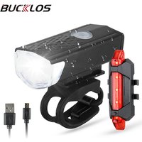 Bike Lights Set LED Front and Rear Lights USB Rechargeable Cycling Headlight Flashlight Bicycle Warning Lamp MTB Bicycle Lantern