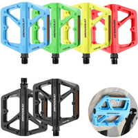 AliExpress Ultralight Double DU Bearing Bike Pedals with Reflector for Mountain Road Cycling Flat Bicycle Platform Pedals Cycling Accessori