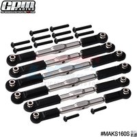 GPM Stainless Steel Adjustable Tie Rods For ARRMA 1/10 Kraton 4X4 4S Blx