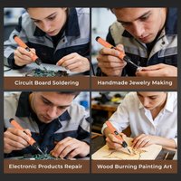 ILIBILIB HX9 Soldering Iron Kit Fast Charge 5V USB Rechargeable LCD Digital Adjustable Temp 260-460°C Fast Heating Smart Sleep