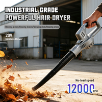 150MPH 20V Cordless Leaf Blower Variable Speed Handheld Electric Air Blower for Yard Garden Workshop No Batteries