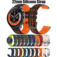 Breathable Band For Oppo Watch X X2 X3 4Pro Wriststrap 22mm Sport Silicone Bracelet For Oneplus Watch 4 3 2 2R 46mm/Oneplus Lite