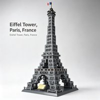 976pcs Paris Eiffel Tower Building Blocks City Landmark Desktop Decor Exquisite Architecture Model Famous Attraction cool Toy