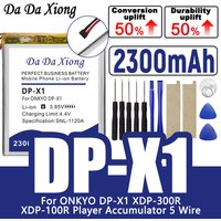 DaDaXiong DP-X1 XDP-300R 100R Player 2300mAh Battery for ONKYO DP-X1 XDP-300R XDP-100R Player Accumulator 5 Wire Batteries