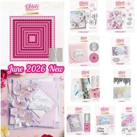 Chloes Exquisite Lace Rectangle Pearly Squares Majestic Flower June 2026 New Metal Cutting Dies Stamp for DIY Scrapbook Handmade
