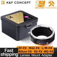 K&F CONCEPT Lens Adapter For Canon EOS EF/EFS FD M42 Leica M Nikon (G) Minolta MD PK Lens to Fujifilm FX Fuji XPro1 Mount Camera