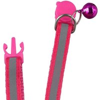 Options 1 pcs Reflective Cat Head Pattern Adjustable Size Nylon Buckles Cat Collar Kitten Decor Cat Neck Strap Pet Accessories