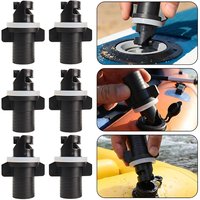 1Pc Raft Foot Pump Screw Hose Adapter Fishing Kayak Accessories Inflatable Boat Connector Air Valve Caps Water Sports Tools