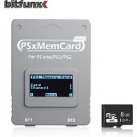 Bitfunx PSxMemCard Gen2 Store Zapisy gier dla gier PS1 i PS2 dla konsoli PlayStation1 PS one Playstation2